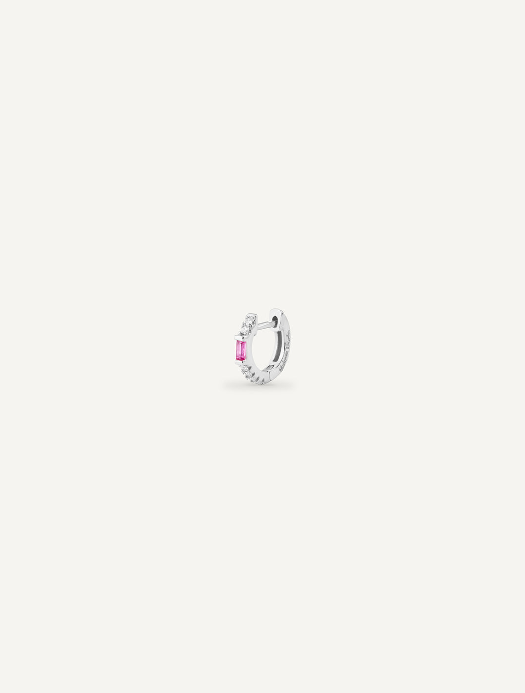MONO BOUCLE D'OREILLE PINK SPARKLY HOOP