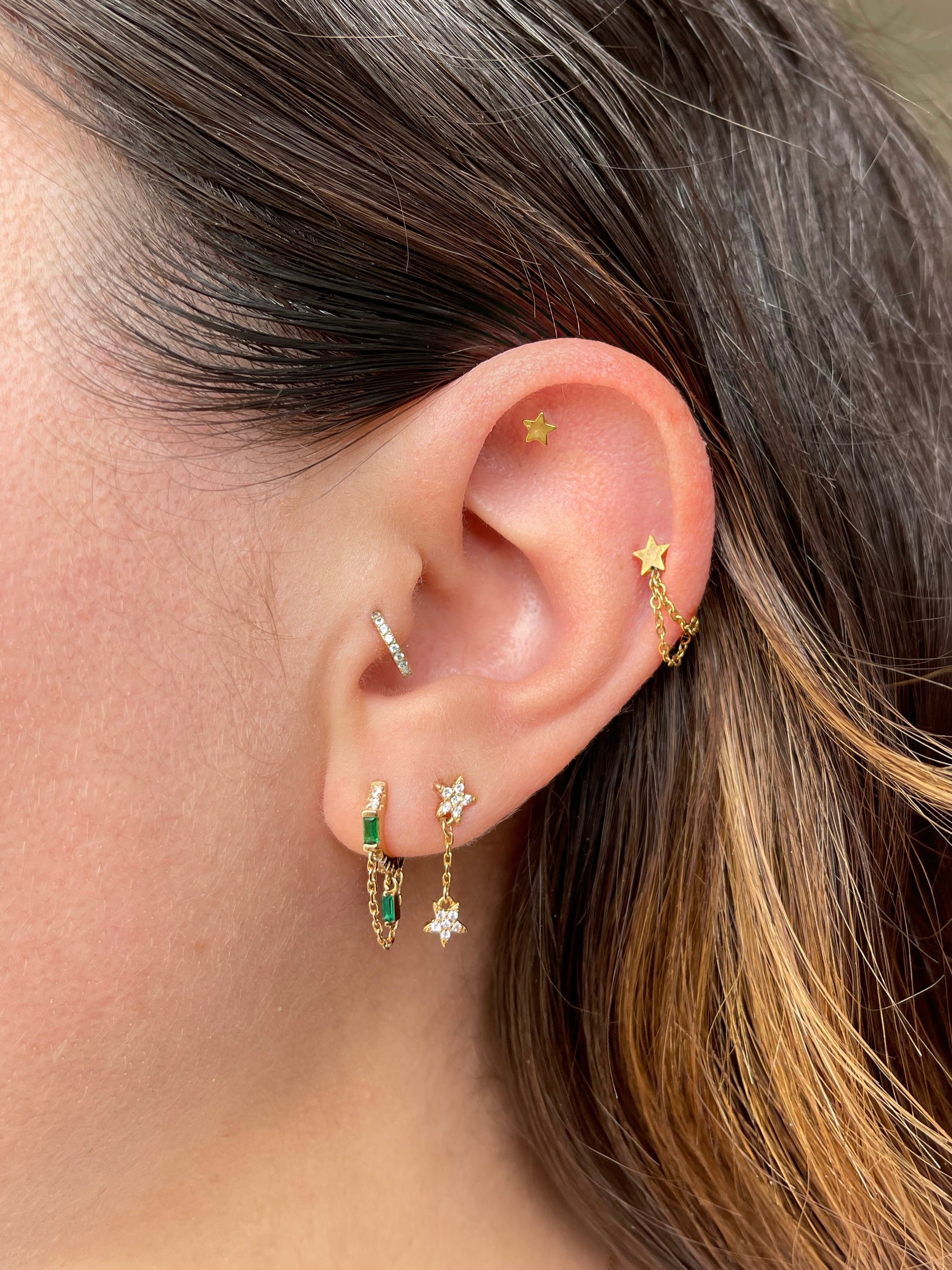 Star on sale helix earring